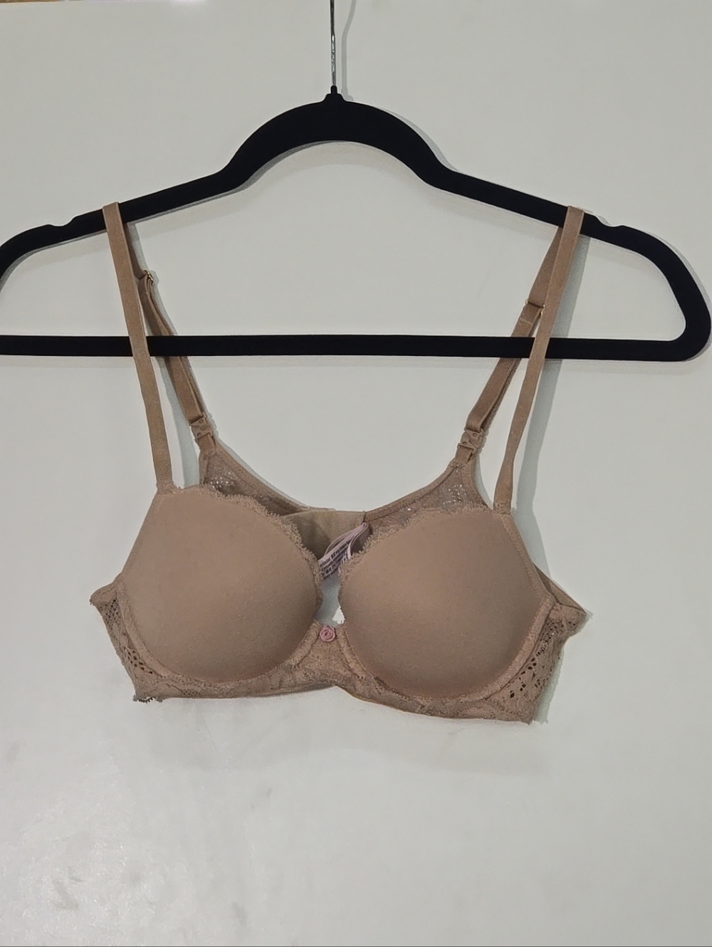 Victorias Secret 32B Dream Angels Smooth& Lace Lightly Lined Demi Bra
